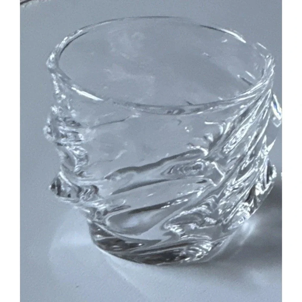 Iceberg Glacier Whiskey Tumbler Heavy Oval‎ 10oz Griper Glass For Spirits Storm